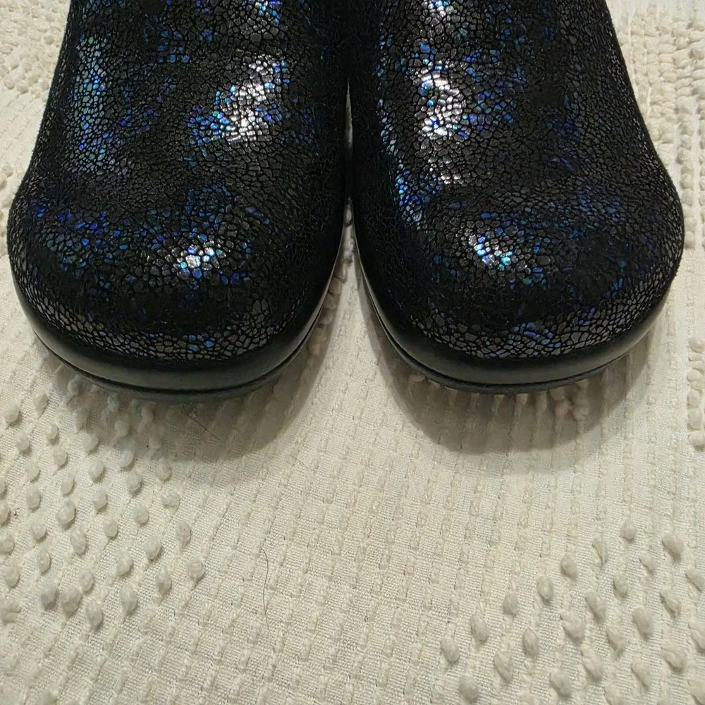 Alegria Keli Devine KEL 948 Black / Blue Shoe Loafer Women's Size 37 / 6.5 US
